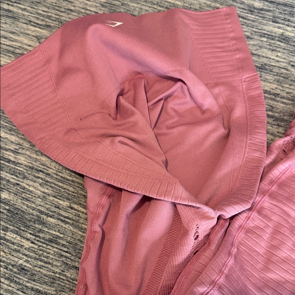 Gymshark Kids Seamless Rose Pink Leggings - Picture 2 of 4